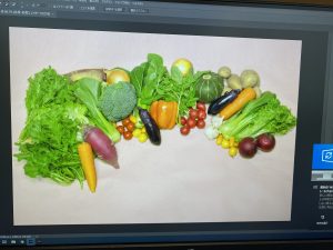 色変更した野菜写真